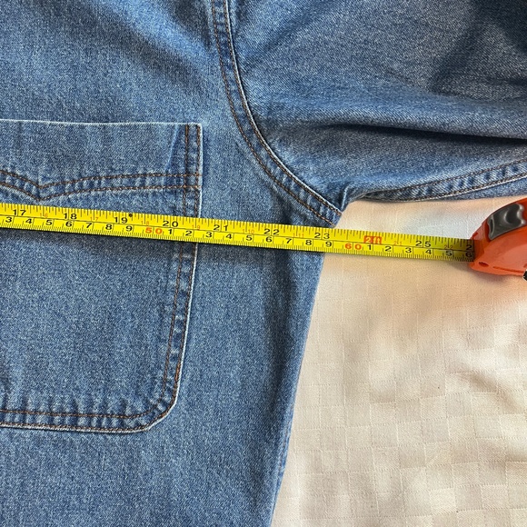 VIntage Orange Tab Levi Strauss & Co Mens Denim Shirt - Picture 9 of 15